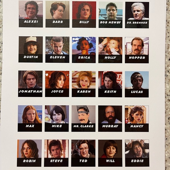 Stranger Things Guess Who Game Cards (game not included) Small game size - Picture 9 of 11